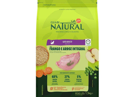 NATURAL GATOS ADULTOS FRANGO/ARROZ 1,5KG