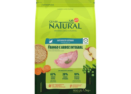 NATURAL GATOS CASTRADOS FRAN/ARROZ 1,5KG