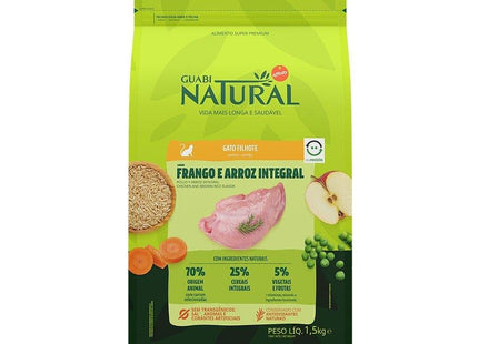 NATURAL GATOS FILHOTES FRANGO/ARROZ 1,5KG