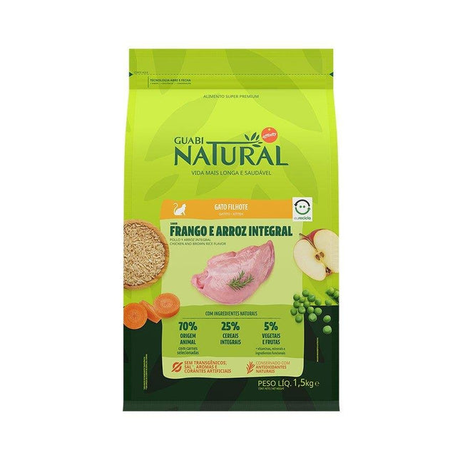 NATURAL GATOS FILHOTES FRANGO/ARROZ 1,5KG
