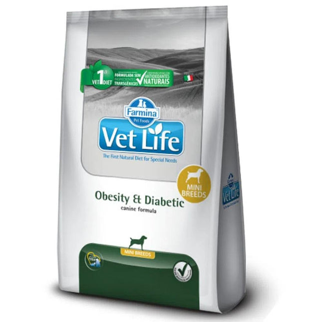VET LIFE CAES OBESITY E DIABETIC MINI 2KG