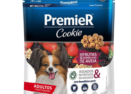 PREMIER COOKIE CAES ADULTOS PORTE PEQ. FRUT/VERM 250G