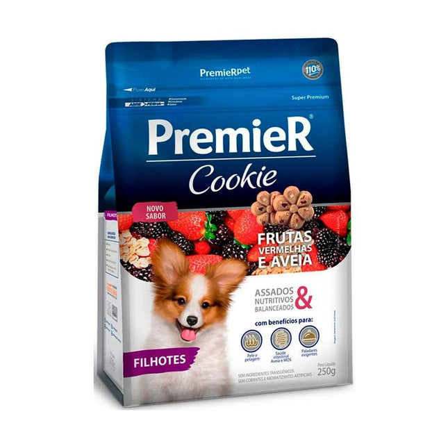 PREMIER COOKIE CAES FILHOTES FRUT/VERM 250G