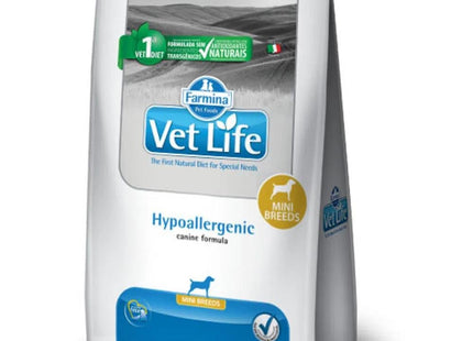 VET LIFE CAES HYPOALLERGENIC MINI 10,1KG
