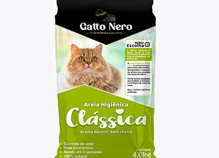 GATTO NERO AREIA HIGIENICA CLASSICA 4KG