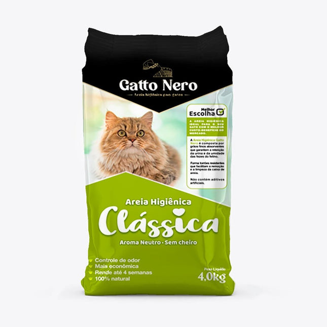 GATTO NERO AREIA HIGIENICA CLASSICA 4KG
