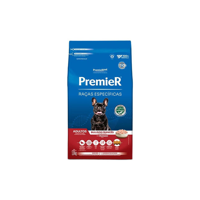 PREMIER BULLDOG FRANCES ADULTOS FRANGO 1KG