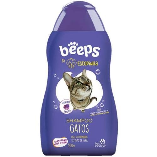PET SOCIETY BEEPS ESTOPINHA SHAMPOO GATOS 500ML