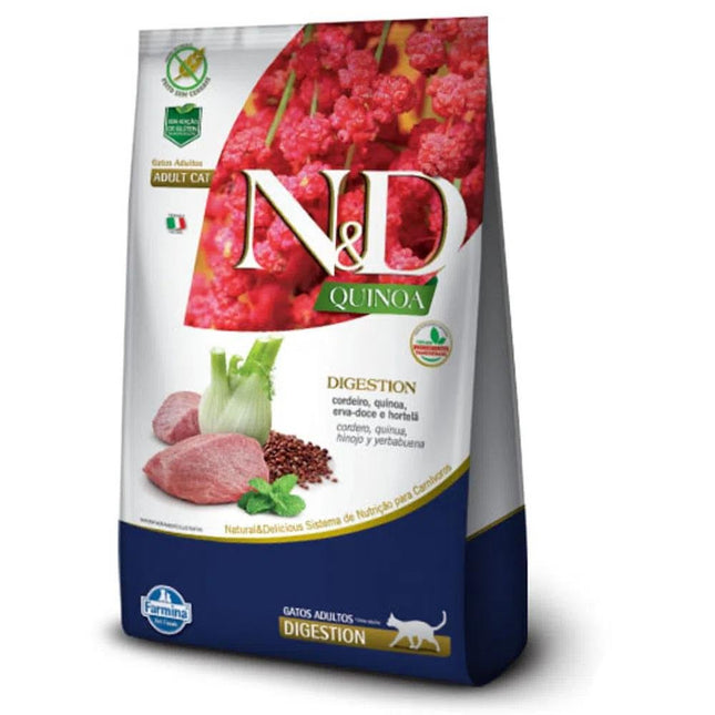 NED QUINOA GATOS ADULTOS DIGESTION CORDEIRO 7,5KG 
