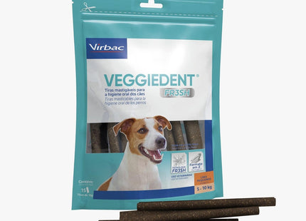 VIRBAC VEGGIE DENT FRESH CAES PEQUENOS C/15 TIRAS