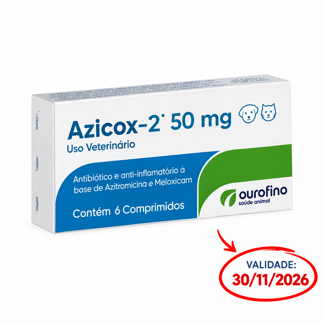 OURO FINO AZICOX-2 50MG